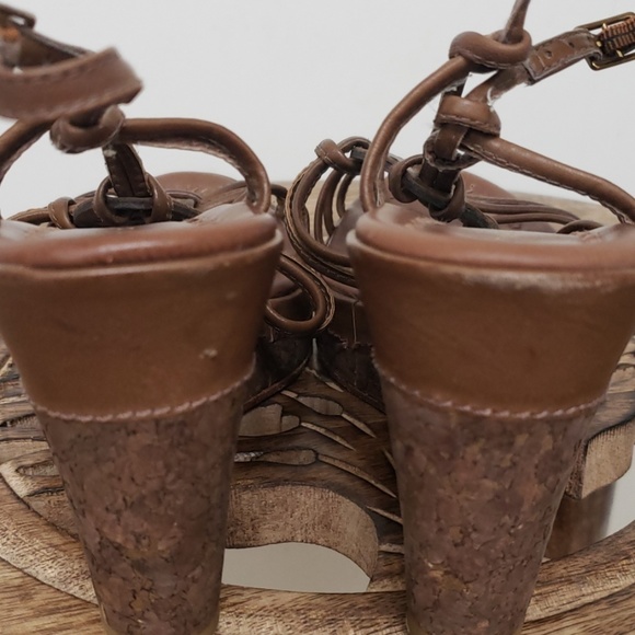 ANTONI MELANI Brown Wedges - Picture 5 of 6